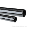 Plain glossy carbon fiber tube